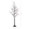 7ft. Pre-Lit Halloween Deluxe Black Twig Artificial Tree with 180 Orange & Purple LED Lights